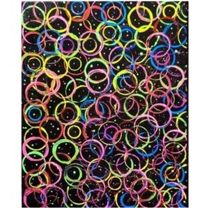 Hand Crafted Abstract Design 11x14 Inches Canvas Painting